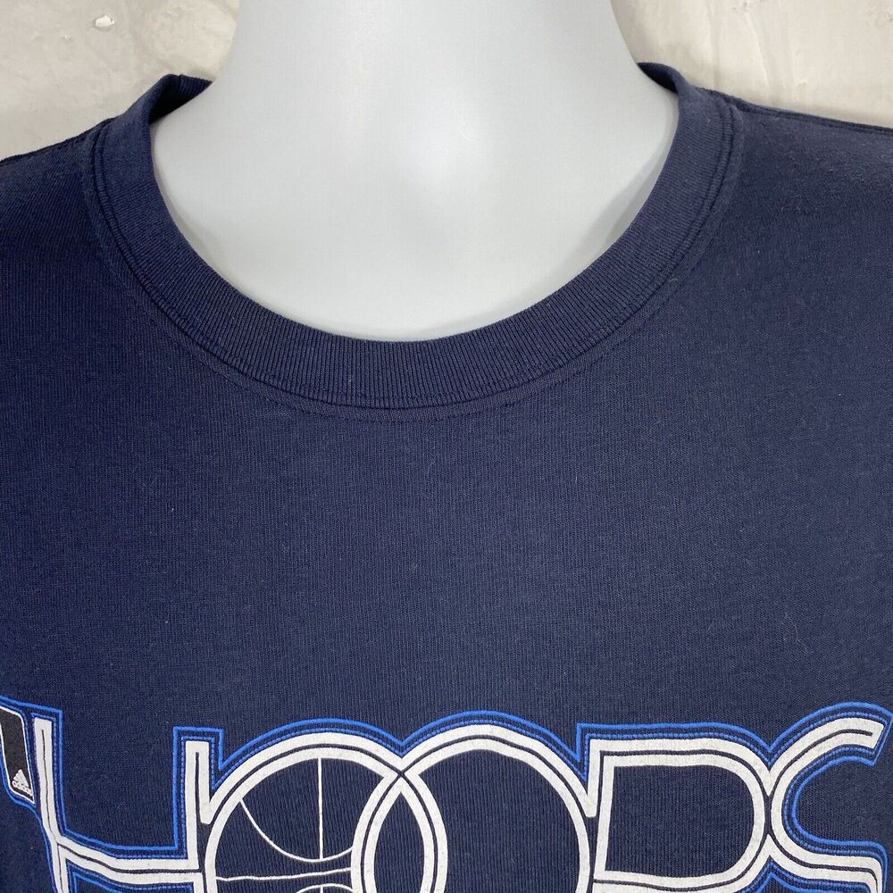 Adidas ClimaLite Mens Large Hoops Basketball Short Sleeve Graphic T Shirt - Picture 2 of 11